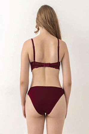 STORMED İç Giyim Kadın Dantelli Desteksiz Sütyen Takımı 3035