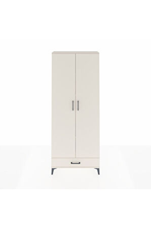 Arges Dolap 5 Raflı Tek Çekmeceli 2 Kapaklı 88x30x221 Aytaşı-Aytaşı