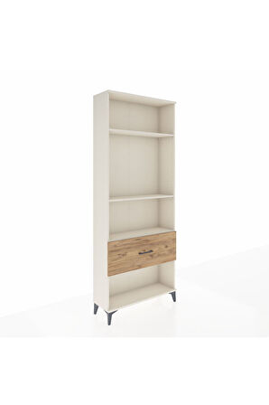 Arges Dolap 3 Raflı Tek Çekmeceli 88x30x221 Aytaşı-Çam