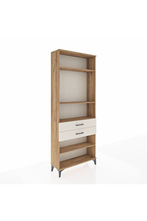 Arges Dolap 4 Raflı 2 Çekmeceli 88x30x221 Çam-Aytaşı