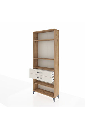Arges Dolap 4 Raflı 2 Çekmeceli 88x30x221 Çam-Aytaşı