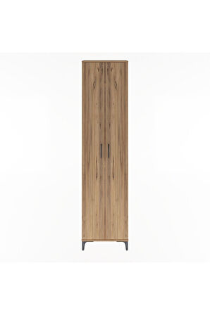 Arges Dolap 4 Raflı 2 Kapaklı 60x30x243 Çam-Çam