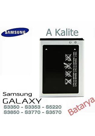 Samsung S3350 Batarya Samsung S3353 S5220 S3570S S3770 Corby 2 Uyumlu Batarya