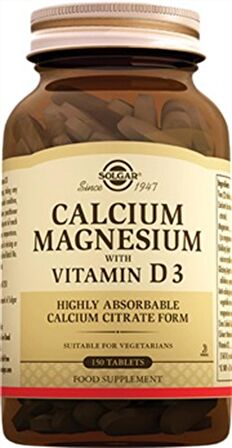 Calcium Magnesium Vitamin D3 150 Tablet