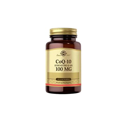 Koenzim Q-10 Takviye Edici Gıda 100 Mg 60 Kapsül 