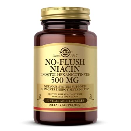 No Flush Niacin 500 Mg 50 Kapsül