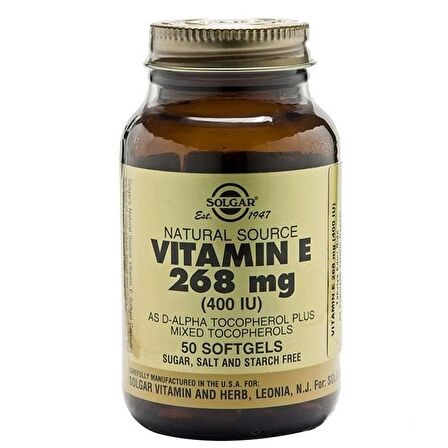 Vitamin E 400 IU 50 Softgel
