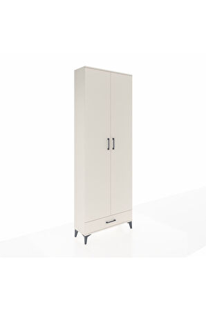 Arges Dolap 6 Raflı Tek Çekmeceli 2 Kapaklı 88x30x243 Aytaşı-Aytaşı