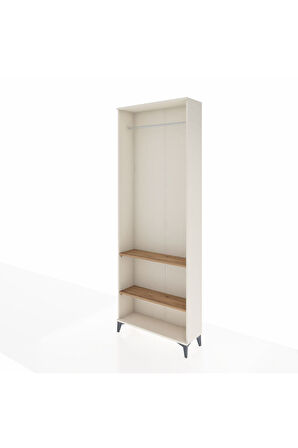 Arges Dolap 2 Raflı Tek Askılı 88x30x243 Aytaşı-Çam
