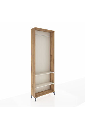Arges Dolap 2 Raflı Tek Askılı 88x30x243 Çam-Aytaşı
