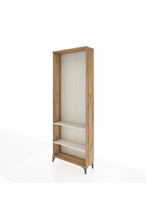 Arges Dolap 2 Raflı Tek Askılı 88x30x243 Çam-Aytaşı
