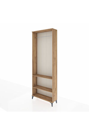 Arges Dolap 2 Raflı Tek Askılı 88x30x243 Çam-Çam