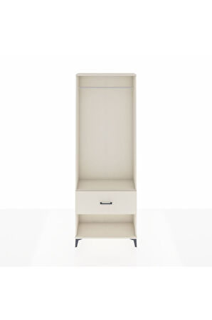 Arges Dolap Tek Raflı Tek Çekmeceli Tek Askılı 88x30x243 Aytaşı-Aytaşı