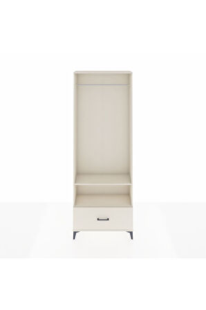Arges Dolap 2 Raflı Tek Çekmeceli Tek Askılı 88x30x243 Aytaşı-Aytaşı