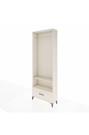 Arges Dolap 2 Raflı Tek Çekmeceli Tek Askılı 88x30x243 Aytaşı-Aytaşı