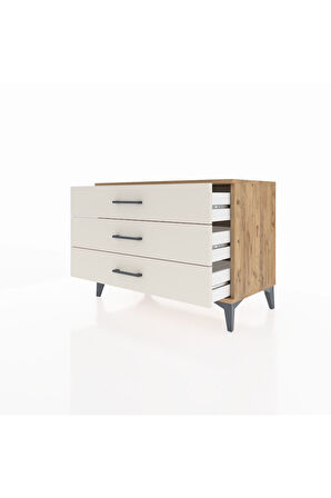 Hyperion Şifonyer 3 Çekmeceli 88x44x64 Çam-Aytaşı