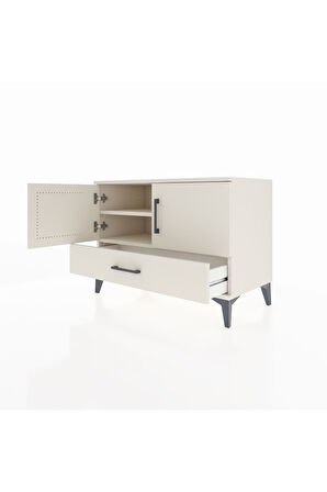 Hyperion Şifonyer 2 Raflı Tek Çekmeceli 2 Kapaklı 88x44x64 Aytaşı-Aytaşı