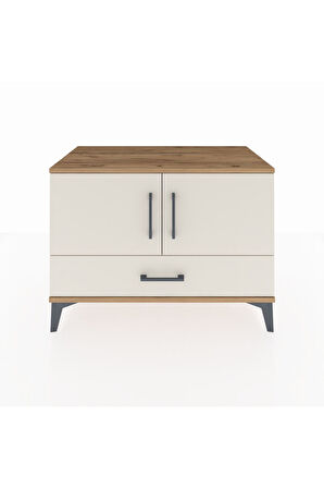 Hyperion Şifonyer 2 Raflı Tek Çekmeceli 2 Kapaklı 88x44x64 Çam-Aytaşı