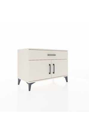 Hyperion Şifonyer Tek Raflı Tek Çekmeceli 2 Kapaklı 88x44x64 Aytaşı-Aytaşı