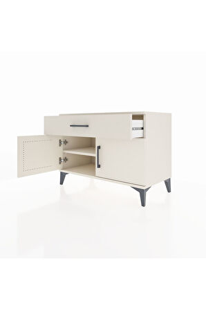 Hyperion Şifonyer Tek Raflı Tek Çekmeceli 2 Kapaklı 88x44x64 Aytaşı-Aytaşı