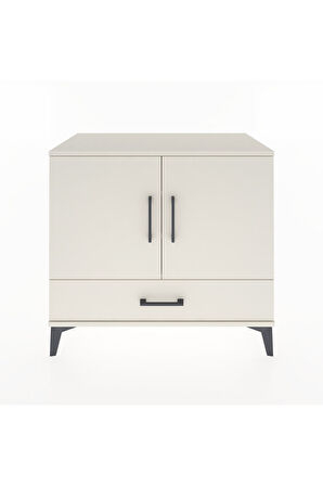 Hyperion Şifonyer 3 Raflı Tek Çekmeceli 2 Kapaklı 88x44x80 Aytaşı-Aytaşı