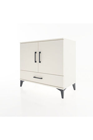 Hyperion Şifonyer 3 Raflı Tek Çekmeceli 2 Kapaklı 88x44x80 Aytaşı-Aytaşı