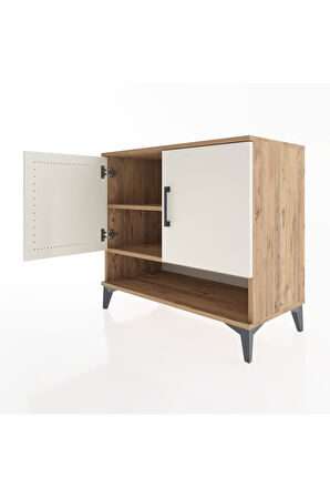 Hyperion Şifonyer 2 Raflı 2 Kapaklı 88x44x80 Çam-Aytaşı