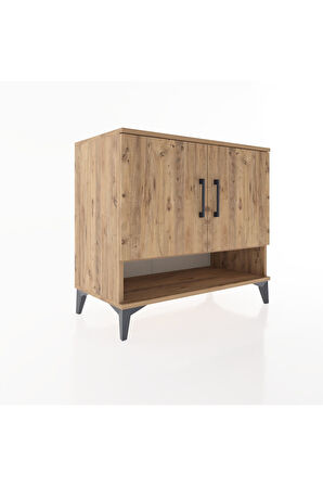 Hyperion Şifonyer 2 Raflı 2 Kapaklı 88x44x80 Çam-Çam