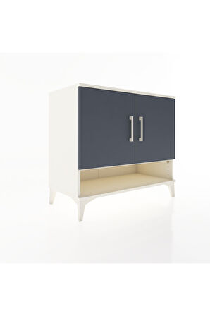 Hyperion Şifonyer Tek Raflı 2 Kapaklı 88x44x80 Aytaşı-Antrasit