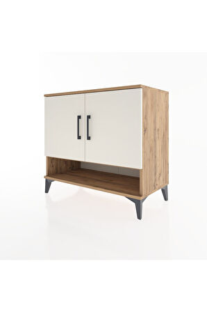 Hyperion Şifonyer Tek Raflı 2 Kapaklı 88x44x80 Çam-Aytaşı