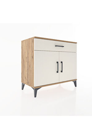 Hyperion Şifonyer Tek Çekmeceli 2 Kapaklı 88x44x80 Çam-Aytaşı