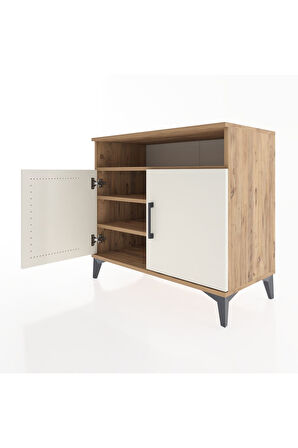 Hyperion Şifonyer 3 Raflı 2 Kapaklı 88x44x80 Çam-Aytaşı