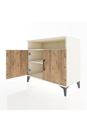 Hyperion Şifonyer 2 Raflı 2 Kapaklı 88x44x80 Aytaşı-Çam