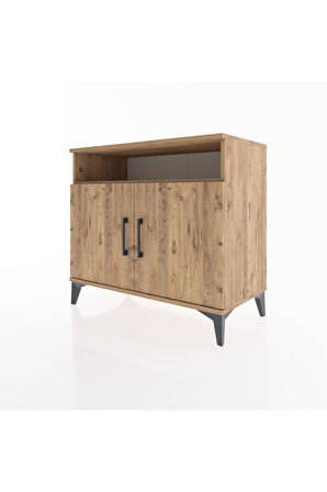 Hyperion Şifonyer 2 Raflı 2 Kapaklı 88x44x80 Çam-Çam