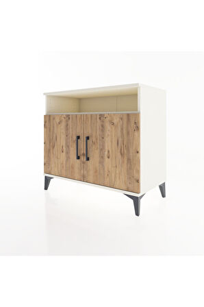 Hyperion Şifonyer Tek Raflı 2 Kapaklı 88x44x80 Aytaşı-Çam