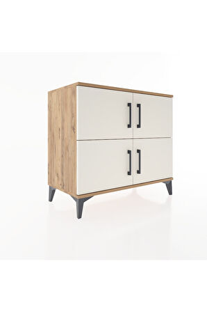 Hyperion Şifonyer Tek Raflı 4 Kapaklı 88x44x80 Çam-Aytaşı
