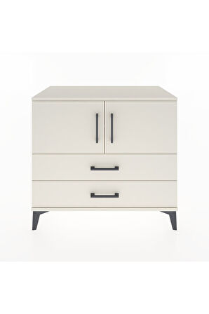 Hyperion Şifonyer 2 Raflı 2 Çekmeceli 2 Kapaklı 88x44x80 Aytaşı-Aytaşı