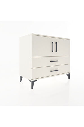 Hyperion Şifonyer 2 Raflı 2 Çekmeceli 2 Kapaklı 88x44x80 Aytaşı-Aytaşı