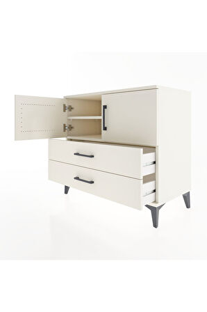 Hyperion Şifonyer 2 Raflı 2 Çekmeceli 2 Kapaklı 88x44x80 Aytaşı-Aytaşı