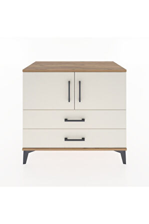 Hyperion Şifonyer 2 Raflı 2 Çekmeceli 2 Kapaklı 88x44x80 Çam-Aytaşı