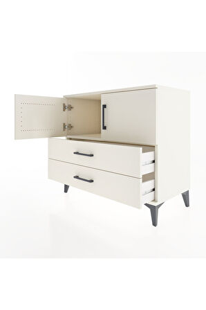 Hyperion Şifonyer Tek Raflı 2 Çekmeceli 2 Kapaklı 88x44x80 Aytaşı-Aytaşı