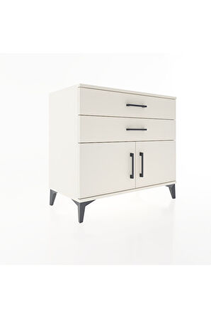 Hyperion Şifonyer Tek Raflı 2 Çekmeceli 2 Kapaklı 88x44x80 Aytaşı-Aytaşı