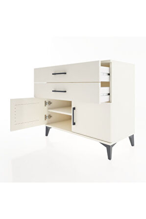 Hyperion Şifonyer Tek Raflı 2 Çekmeceli 2 Kapaklı 88x44x80 Aytaşı-Aytaşı