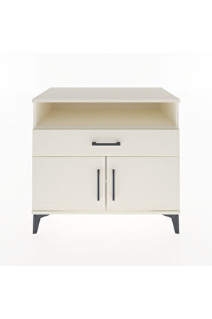 Hyperion Şifonyer 2 Raflı Tek Çekmeceli 2 Kapaklı 88x44x80 Aytaşı-Aytaşı