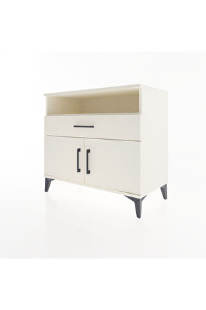 Hyperion Şifonyer 2 Raflı Tek Çekmeceli 2 Kapaklı 88x44x80 Aytaşı-Aytaşı