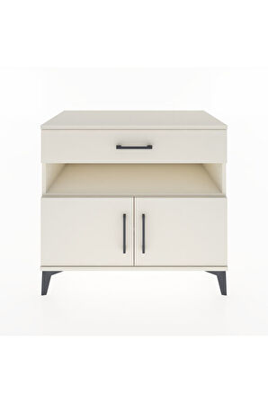 Hyperion Şifonyer 2 Raflı Tek Çekmeceli 2 Kapaklı 88x44x80 Aytaşı-Aytaşı