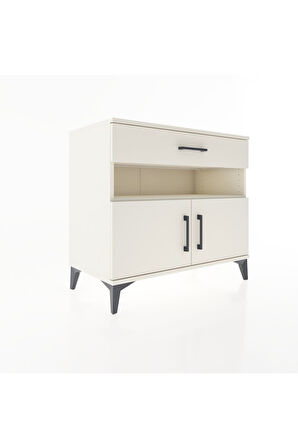 Hyperion Şifonyer 2 Raflı Tek Çekmeceli 2 Kapaklı 88x44x80 Aytaşı-Aytaşı