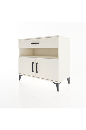 Hyperion Şifonyer 2 Raflı Tek Çekmeceli 2 Kapaklı 88x44x80 Aytaşı-Aytaşı