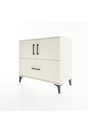 Hyperion Şifonyer 2 Raflı Tek Çekmeceli 2 Kapaklı 88x44x80 Aytaşı-Aytaşı