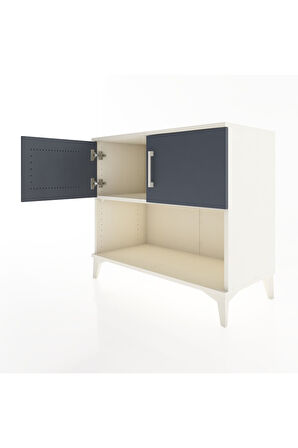 Hyperion Şifonyer Tek Raflı 2 Kapaklı 88x44x80 Aytaşı-Antrasit